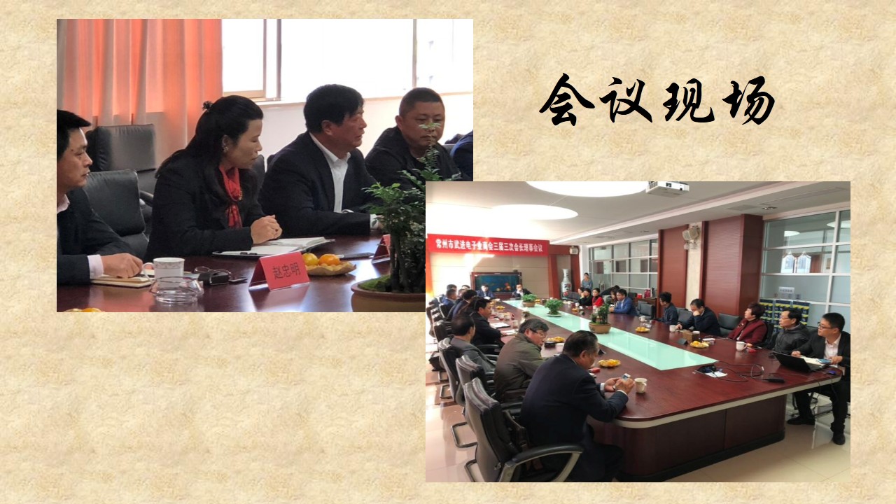 常州市武进电子业商会三届三次会长理事会议